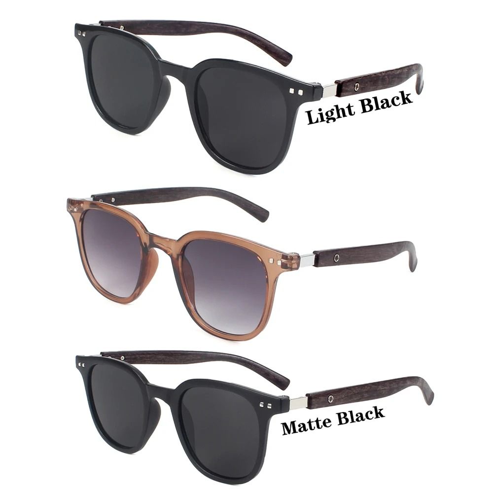 Vintage Wooden Frame Sunglasses  Classic UV Protection Eyewear For Men And Women 12