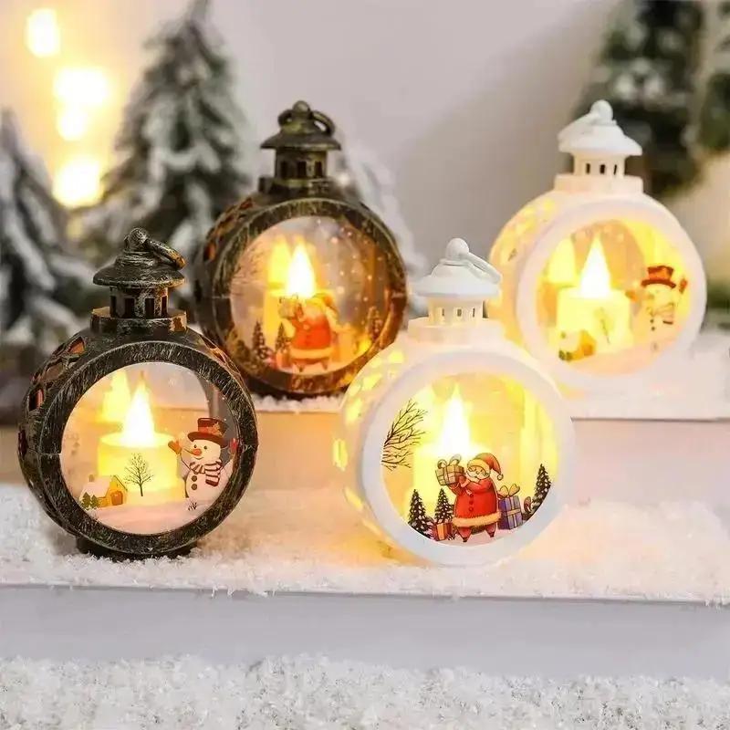Christmas Retro Luminous Night Light, Christmas Decoration Pendant, Party Decoration Props, Desktop Ornaments, Christmas