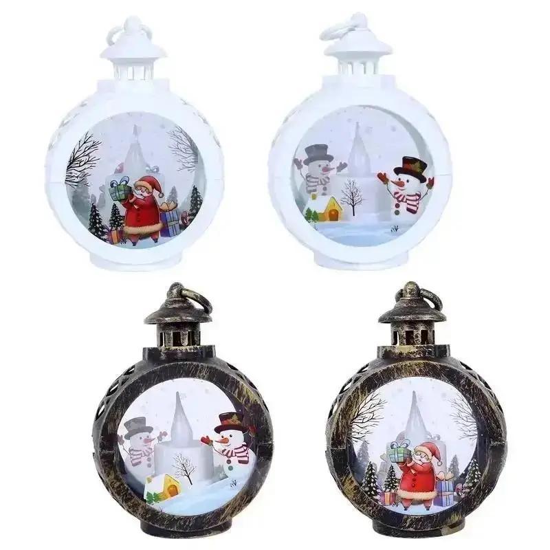 Christmas Retro Luminous Night Light, Christmas Decoration Pendant, Party Decoration Props, Desktop Ornaments, Christmas