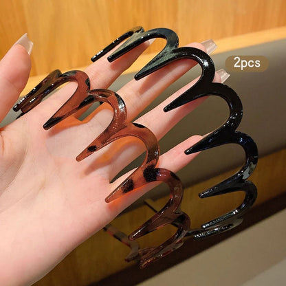 2pcs Anti Slip Hair Clips With Teeth  Durable Hair Accessories For Daily Use 3