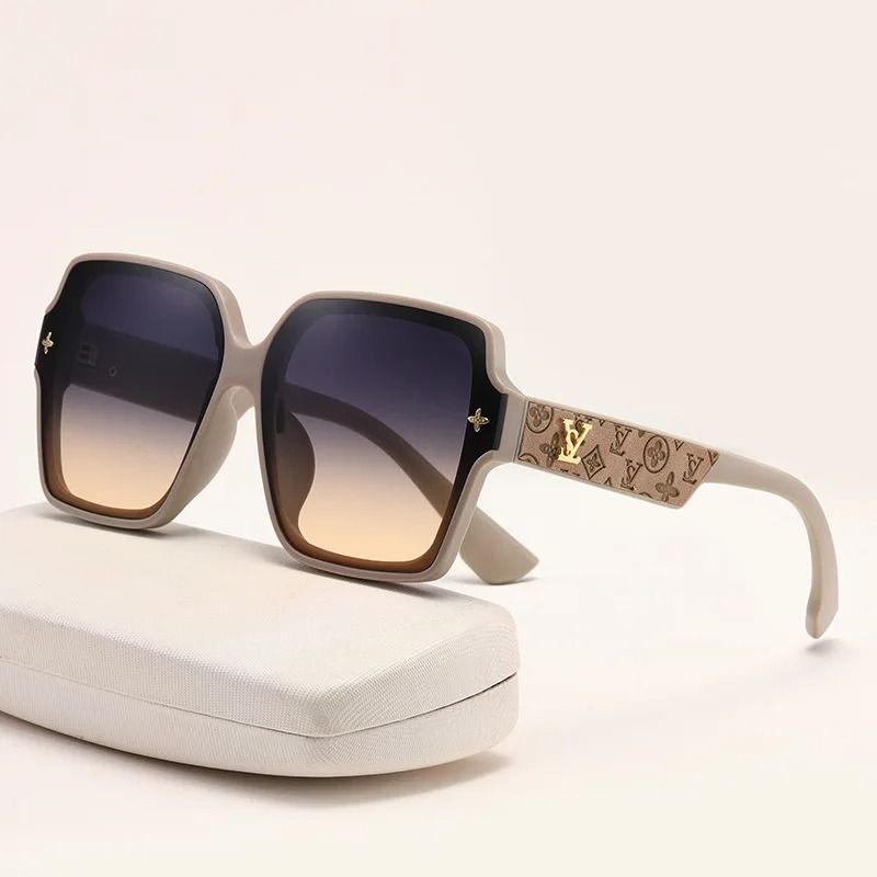Fashion Square Frame Sunglasses  Luxury Oversized UV Protection Eyewear For Women 1