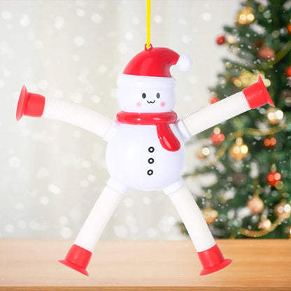 Santa Claus Toys Retractable Decompression Toys Santa Snowman Elk Gingerbread Perfect For Christmas 8