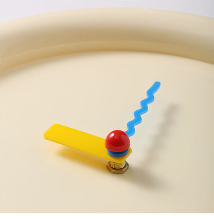 New Wall Mounted Clock Creamy Style Home Decoration Desktop Silent Wall Clock Wall Decor Items 2