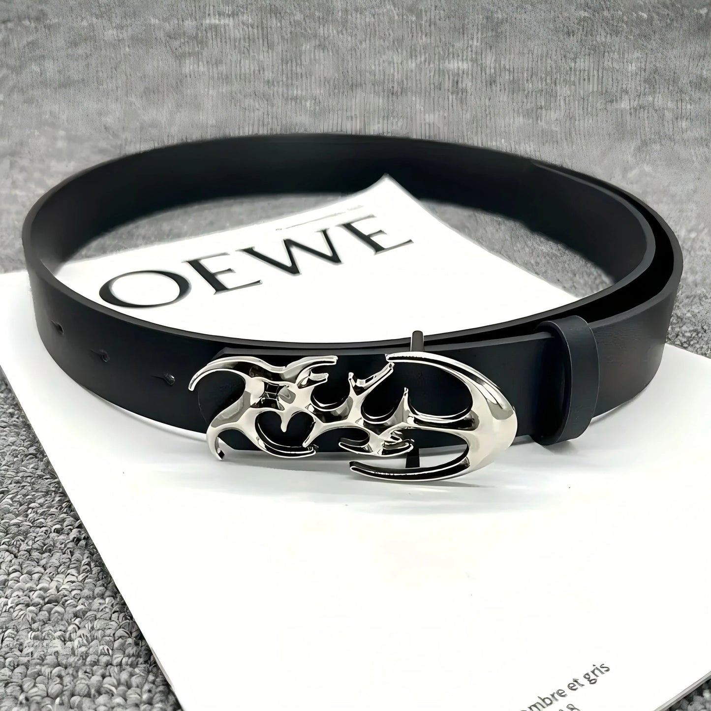 Y2K Hollow PU Leather Fashion Belt For Men And Women  Trendy Punk Style Waist Accessory 8