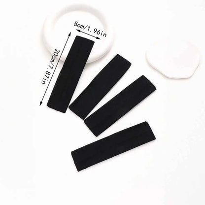6pcs Basic Solid Color Sports Yoga Headband  Sweat Absorbing Elastic Hair Bands For Men And Women 11