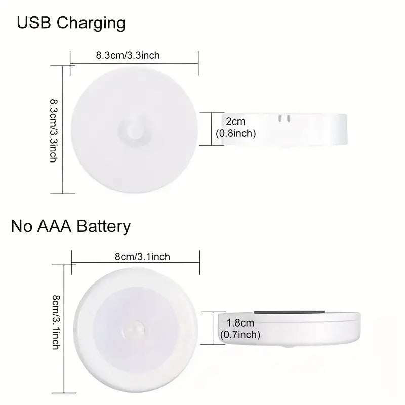 Motion Sensor Night Light, Wireless LED Detector Lamp for Bedroom Closet Staircase Room Decor