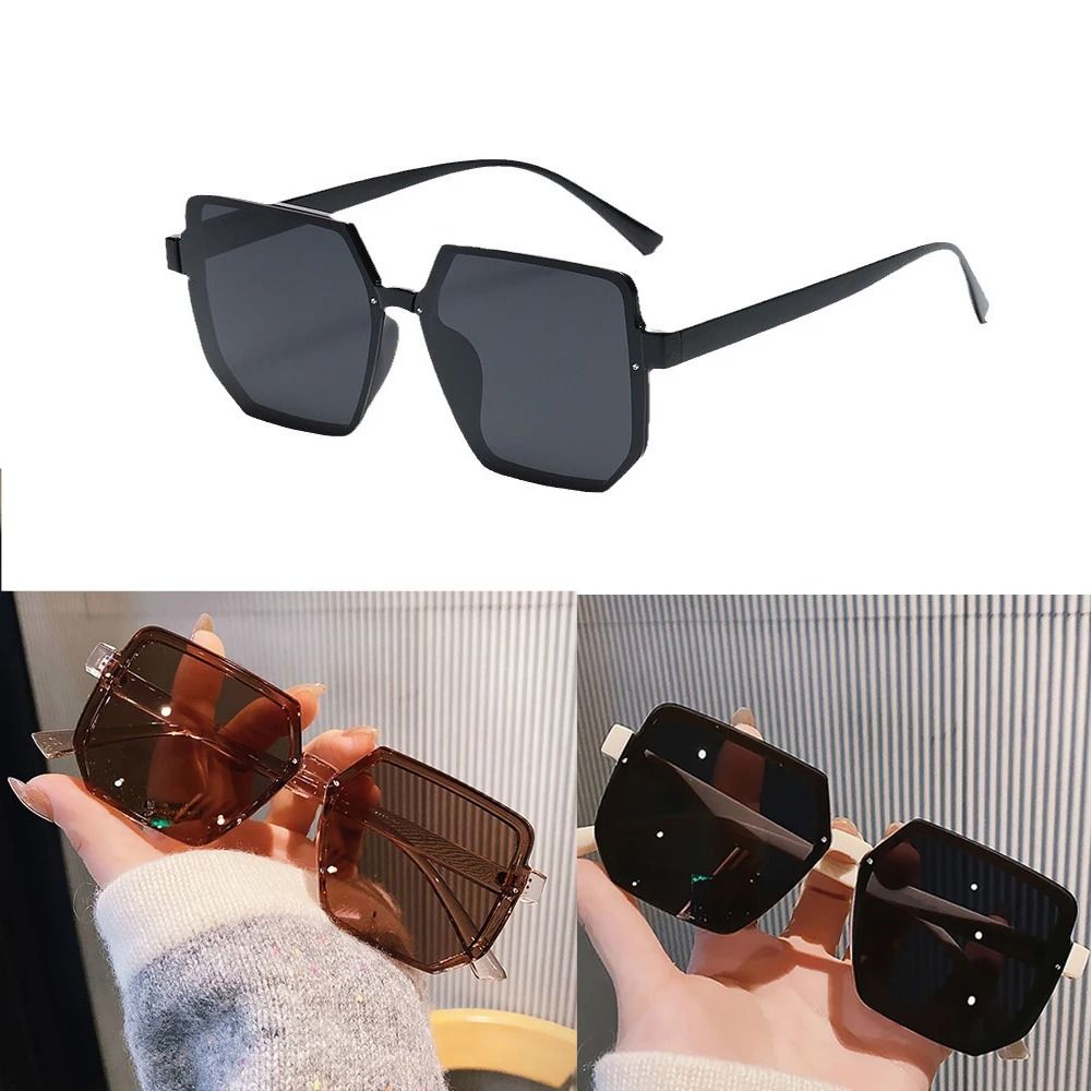 Big Frame Vintage Sunglasses For Men And Women  Retro Square UV Protection Eyewear 7