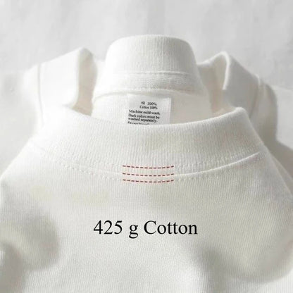 Heavy Weight Men T Shirt Cotton Half Sleeve Breathable Round Neck Basic Tops Men Summer TShirt Qual 10