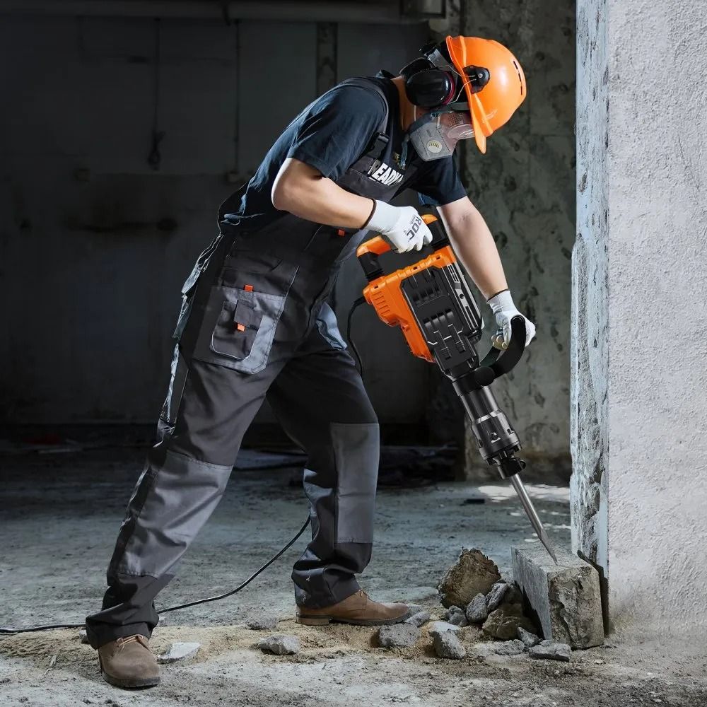 Jack Hammer Concrete Breaker Demolition Jack Hammer Heavy Duty Electric Jack Hammer Swiveling Front 5