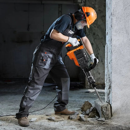 Jack Hammer Concrete Breaker Demolition Jack Hammer Heavy Duty Electric Jack Hammer Swiveling Front 5