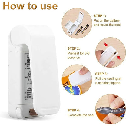 Mini Heat Bag Sealer  Portable Food Storage Tool For Airtight Freshness 3