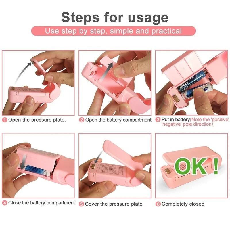 Mini Heat Bag Sealer  Portable Food Storage Tool For Airtight Freshness 4