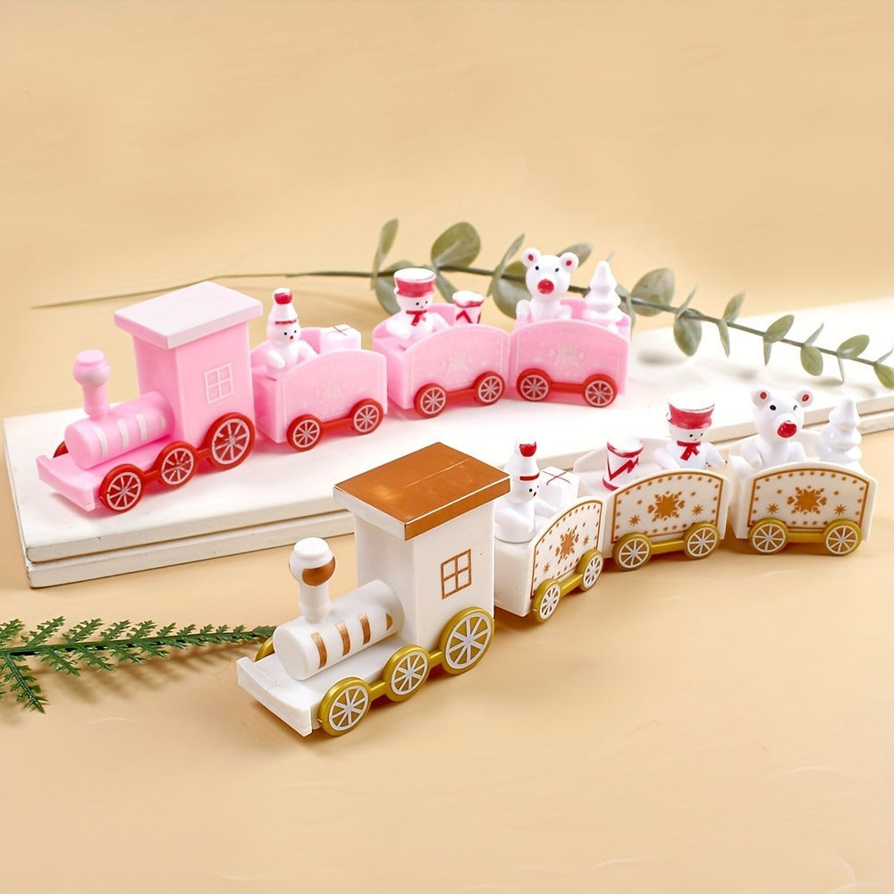 Christmas Plastic Train Merry Christmas Decorations For Home Xmas Tree Ornament Navidad Noel Happy  1