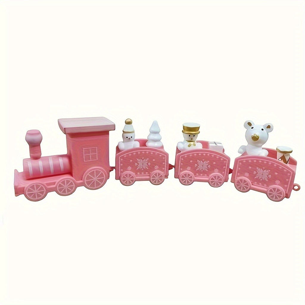 Christmas Plastic Train Merry Christmas Decorations For Home Xmas Tree Ornament Navidad Noel Happy  5