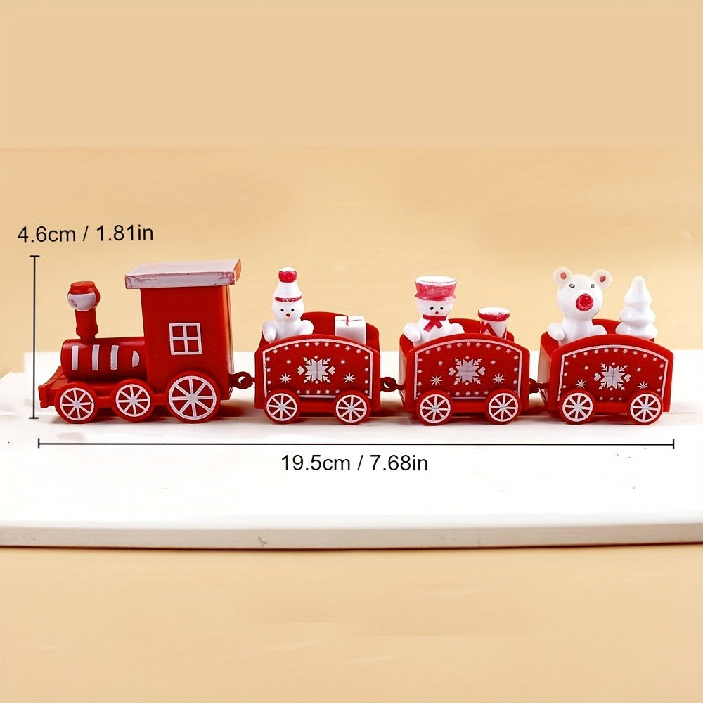 Christmas Plastic Train Merry Christmas Decorations For Home Xmas Tree Ornament Navidad Noel Happy  8