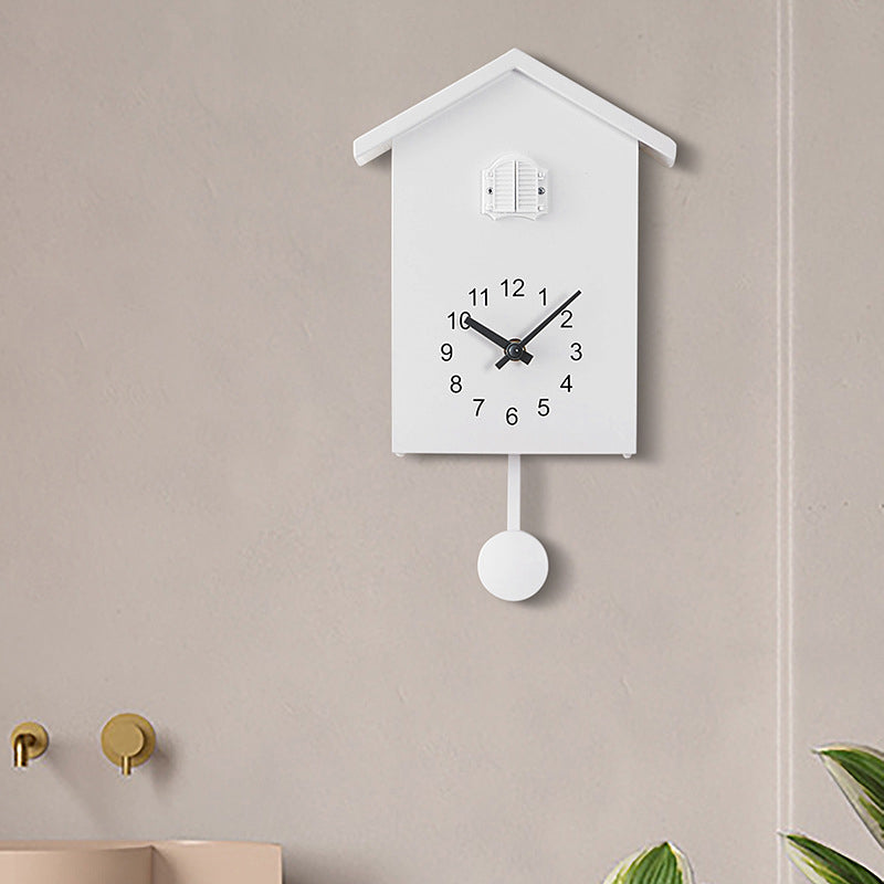 Cuckoo Wall Clock, Integer Time Reported, Low Noise Sports Pendulum Wall Art Home Decor