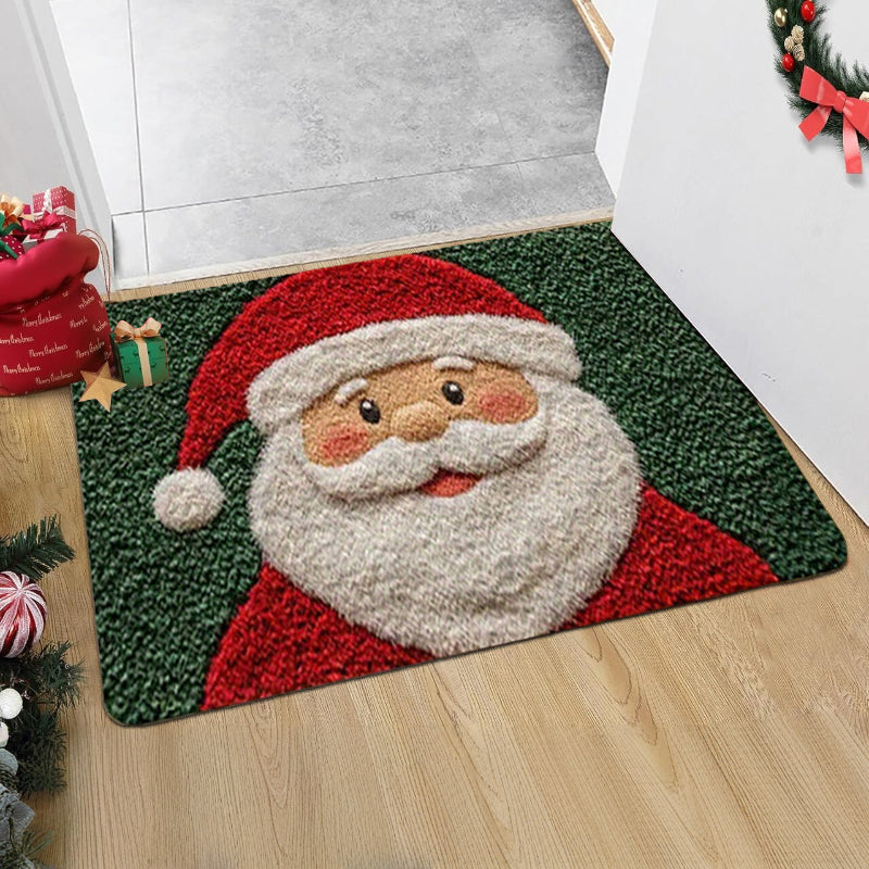 Merry Christmas Door Mat Santa Claus Carpet Outdoor Decorations For Home Navidad Xmas Ornament Holi
