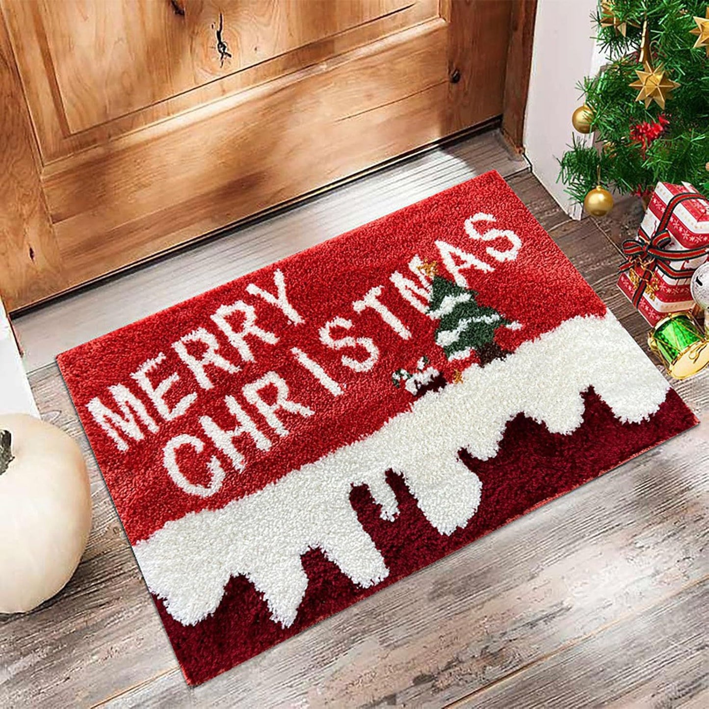 Merry Christmas Door Mat Santa Claus Carpet Outdoor Decorations For Home Navidad Xmas Ornament Holi