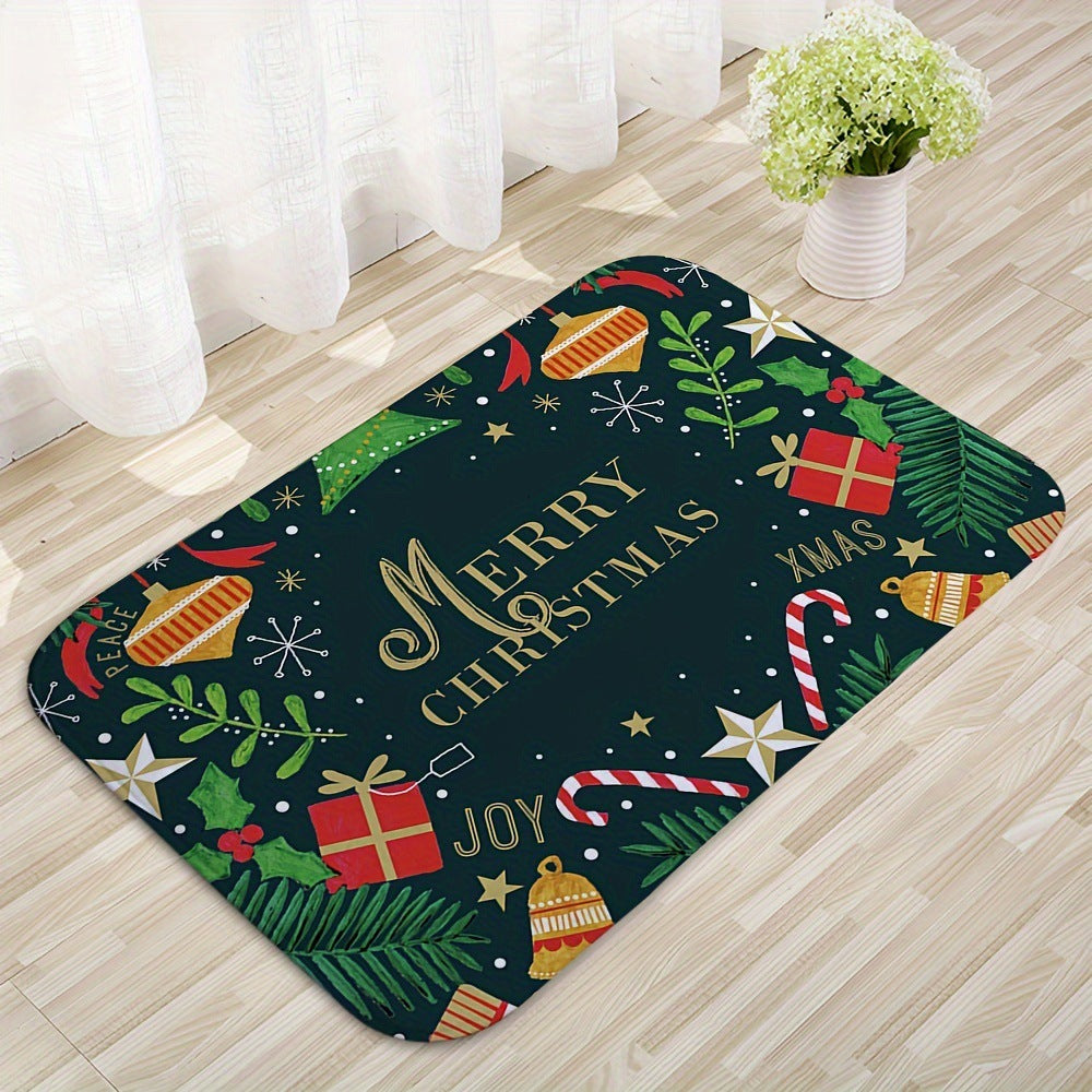 Merry Christmas Door Mat Santa Claus Carpet Outdoor Decorations For Home Navidad Xmas Ornament Holi