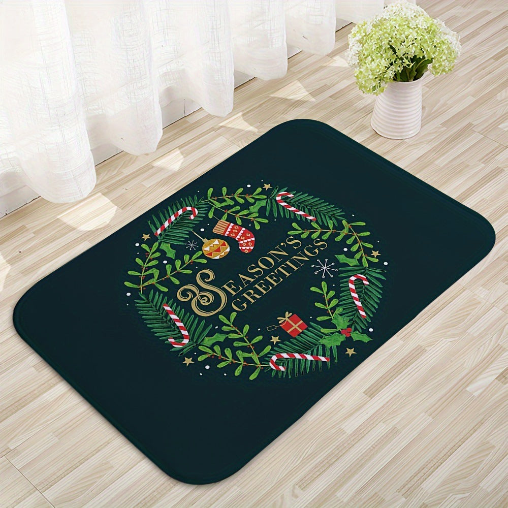 Merry Christmas Door Mat Santa Claus Carpet Outdoor Decorations For Home Navidad Xmas Ornament Holi