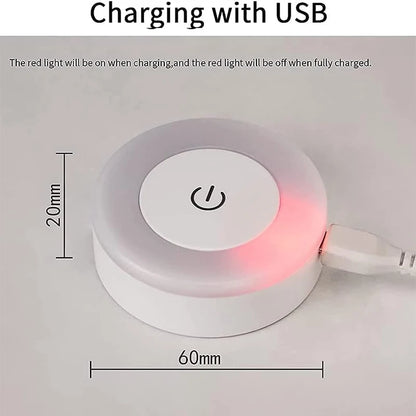 Portable USB Rechargeable LED Light, Night Light, Bedroom, Living Room, Home Decoration, Lamp
