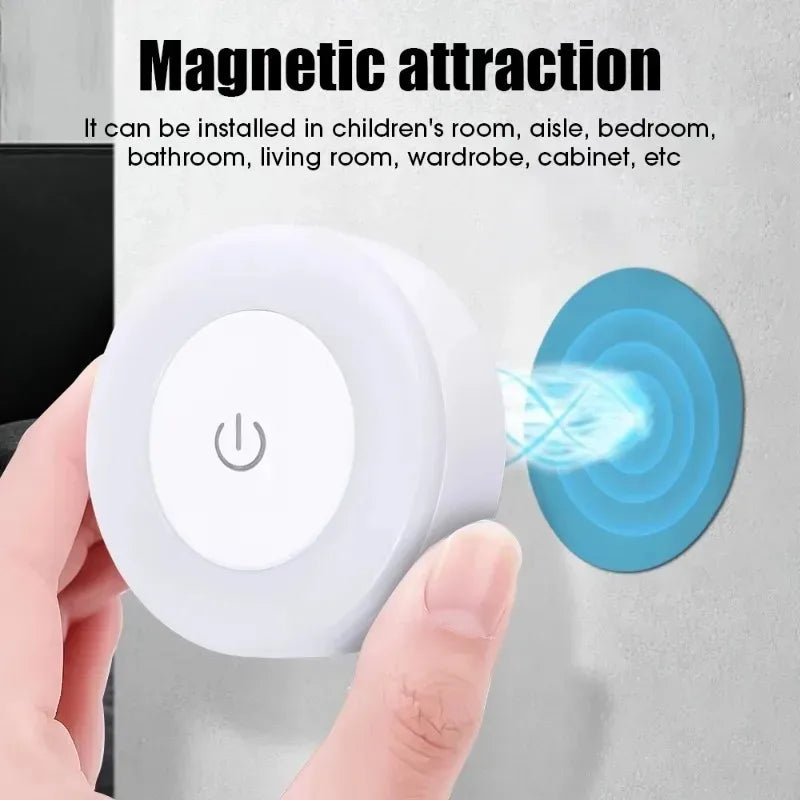 Portable USB Rechargeable LED Light, Night Light, Bedroom, Living Room, Home Decoration, Lamp