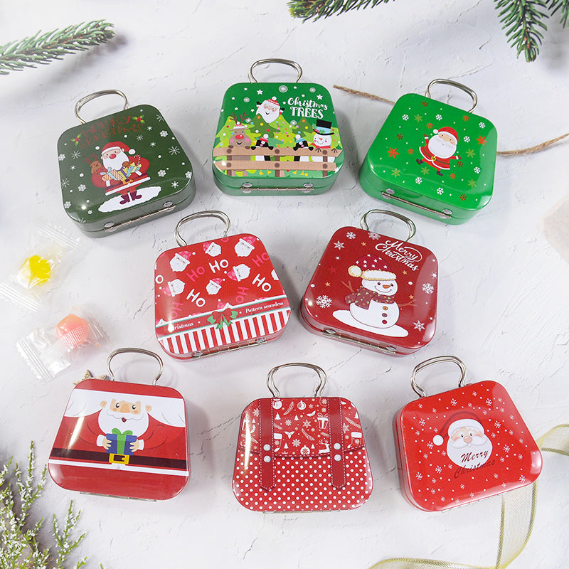 Metal Candy Box, Christmas Tin Handbag, Cookie Boxes, Holiday Xmas Gift Boxes, Party Supplies, Ornaments