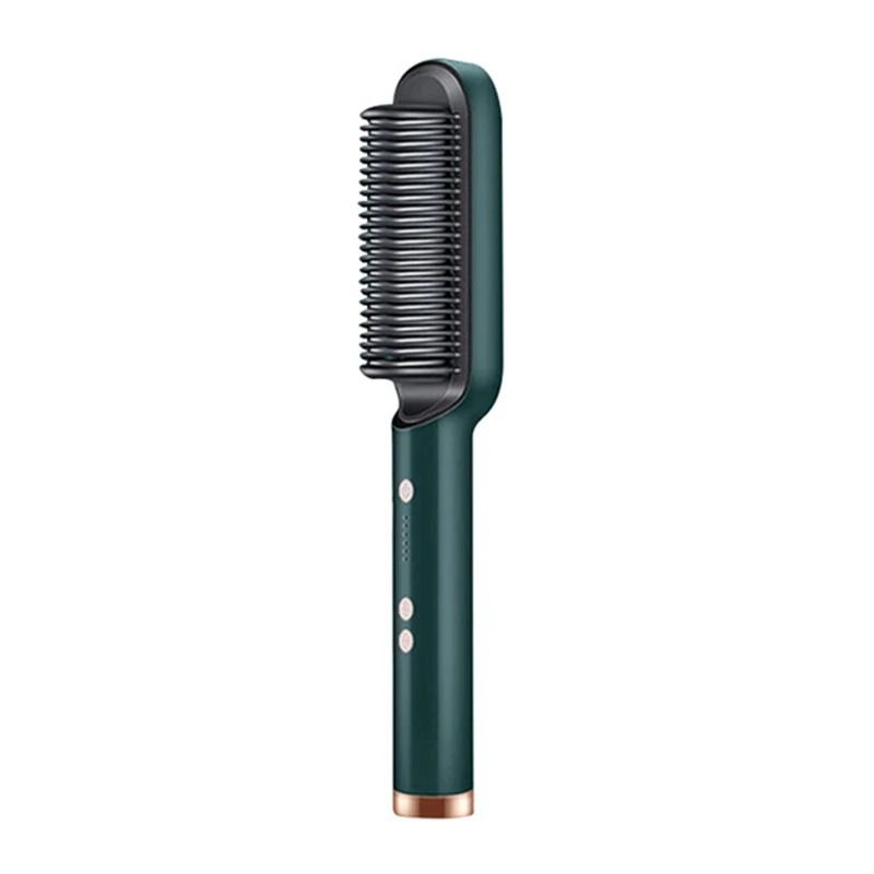 Electric Hair Straightener Brush  Professional Ceramic FastHeating Hair Styler 9