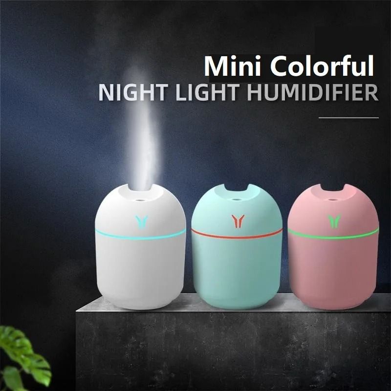 250ml USB Mini Air Humidifier  Ultrasonic Essential Oil Diffuser With LED Light 5