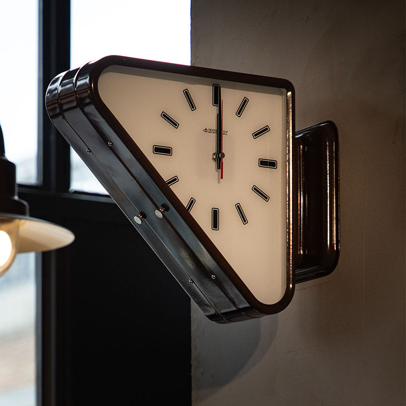 Living Room Minimalism Clock Triangle Modern Twosided Wall Clock Silent Design Mechanism For Decora 1