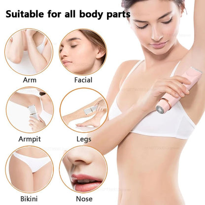 Electric Shaver For Women Dual Head Hair Remover And Trimmer For Legs Underarms And Bikini Line 2