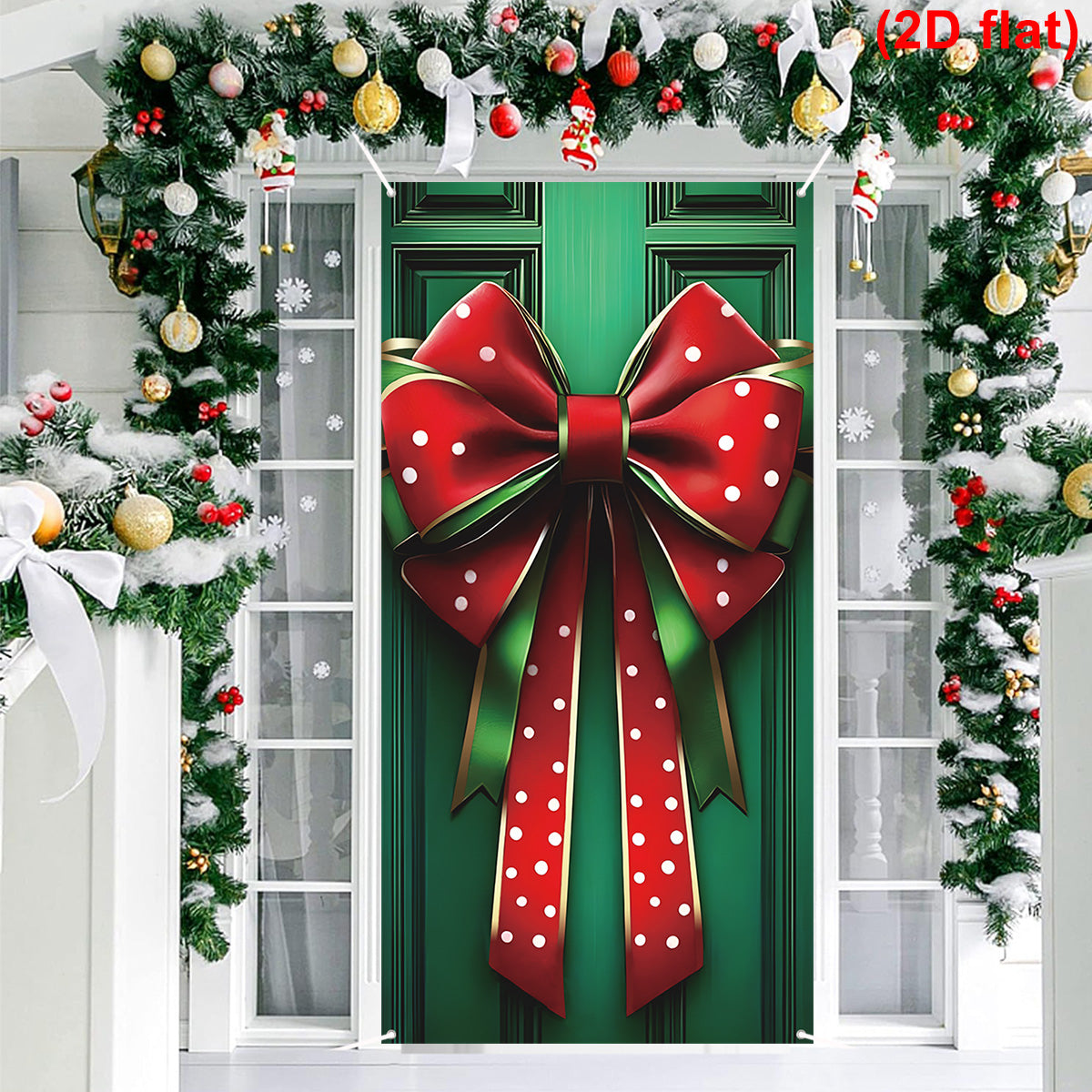 Porch Door Banner, Christmas Hanging Flag, Ornaments, Xmas Gifts, Christmas Decorations For Home, New Year Decor