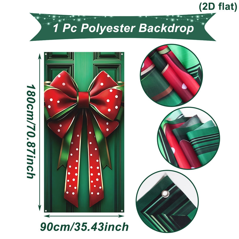 Porch Door Banner, Christmas Hanging Flag, Ornaments, Xmas Gifts, Christmas Decorations For Home, New Year Decor