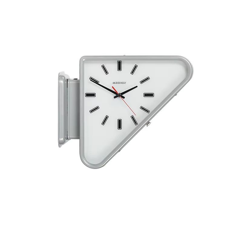 Living Room Minimalism Clock Triangle Modern Twosided Wall Clock Silent Design Mechanism For Decora 6