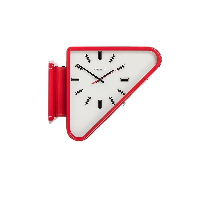 Living Room Minimalism Clock Triangle Modern Twosided Wall Clock Silent Design Mechanism For Decora 7