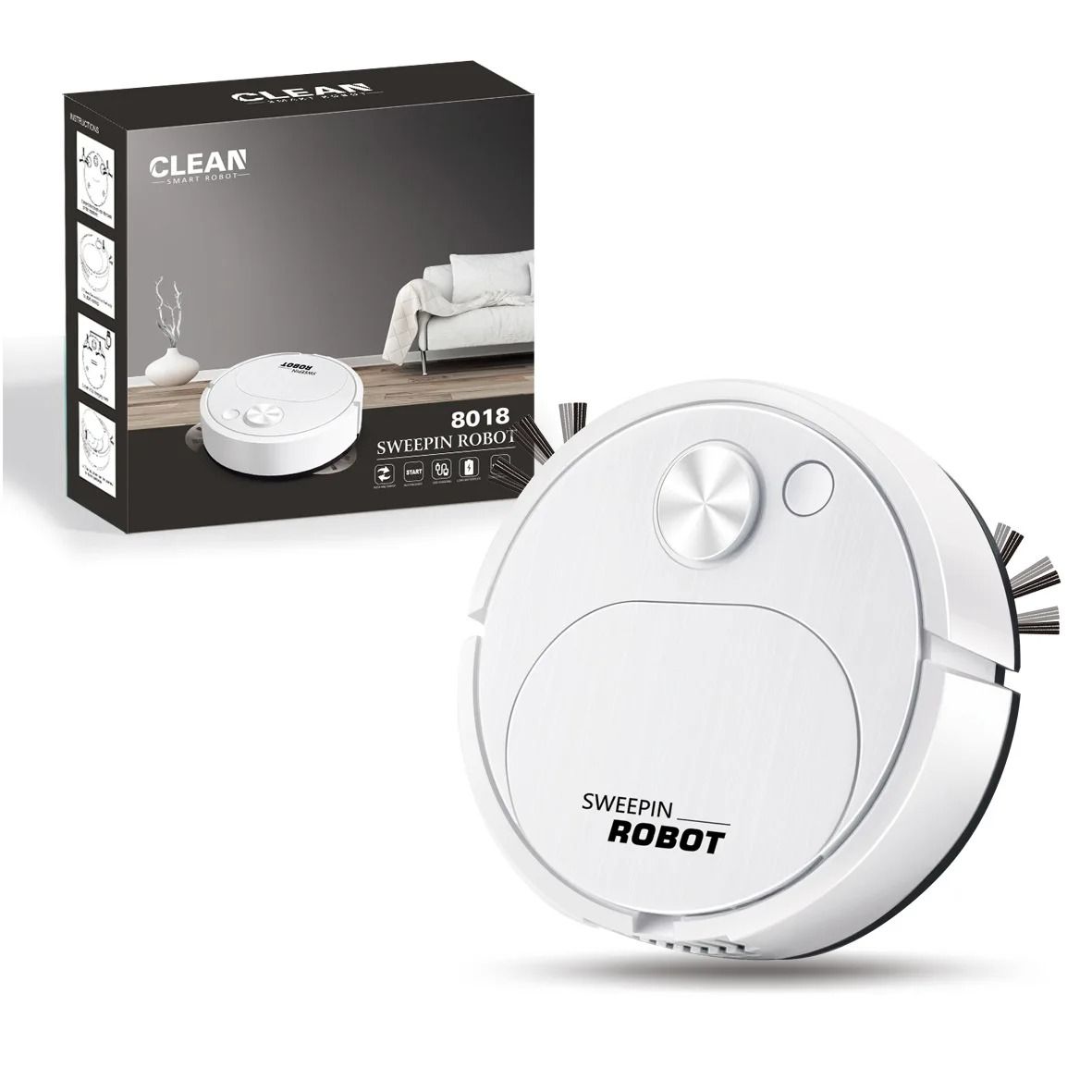 USB Sweeping Robot Vacuum Cleaner 3 In 1 Smart Wireless Cleaning Mop For Home And Office 6