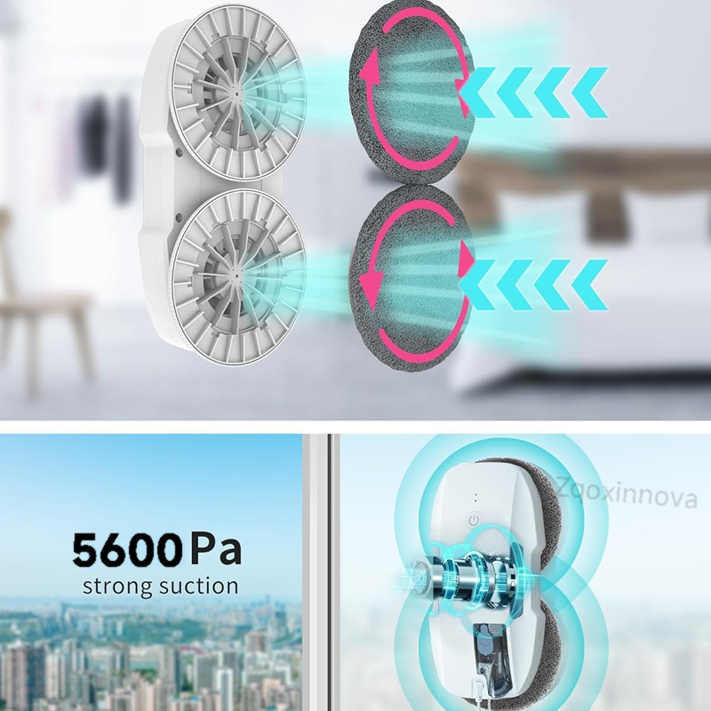 UPS System Robot, Window Cleaner Vacuum, Smart Home Appliance, Auto Clean Glass, Electric Floor Mops