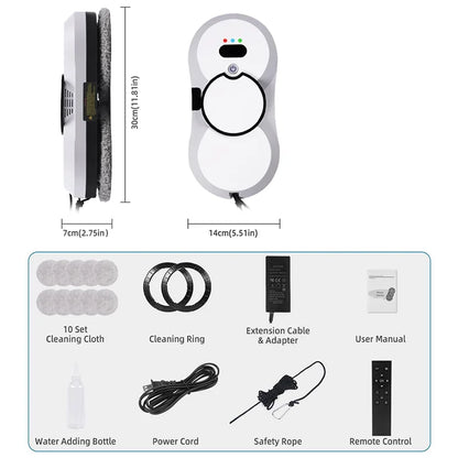UPS System Robot, Window Cleaner Vacuum, Smart Home Appliance, Auto Clean Glass, Electric Floor Mops