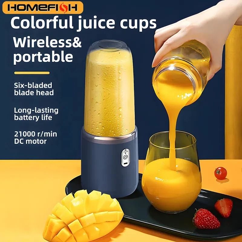 Portable Juicer Blender 400ml USB Rechargeable Smoothie Maker For Fruits And Vegetables 1