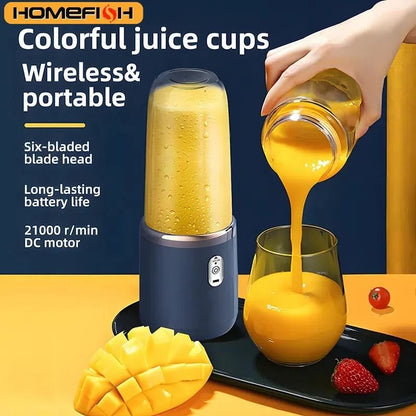 Portable Juicer Blender 400ml USB Rechargeable Smoothie Maker For Fruits And Vegetables 1