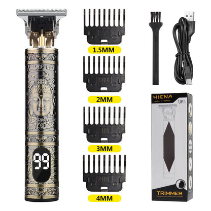 Professional Barber Hair Clipper, Electric Hair Trimmer, Strong Power, LED Display, Dragon Hair Clippers