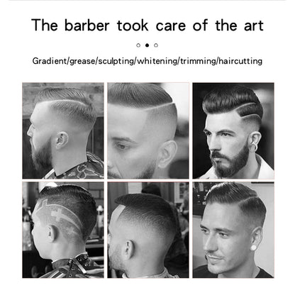 Professional Barber Hair Clipper, Electric Hair Trimmer, Strong Power, LED Display, Dragon Hair Clippers