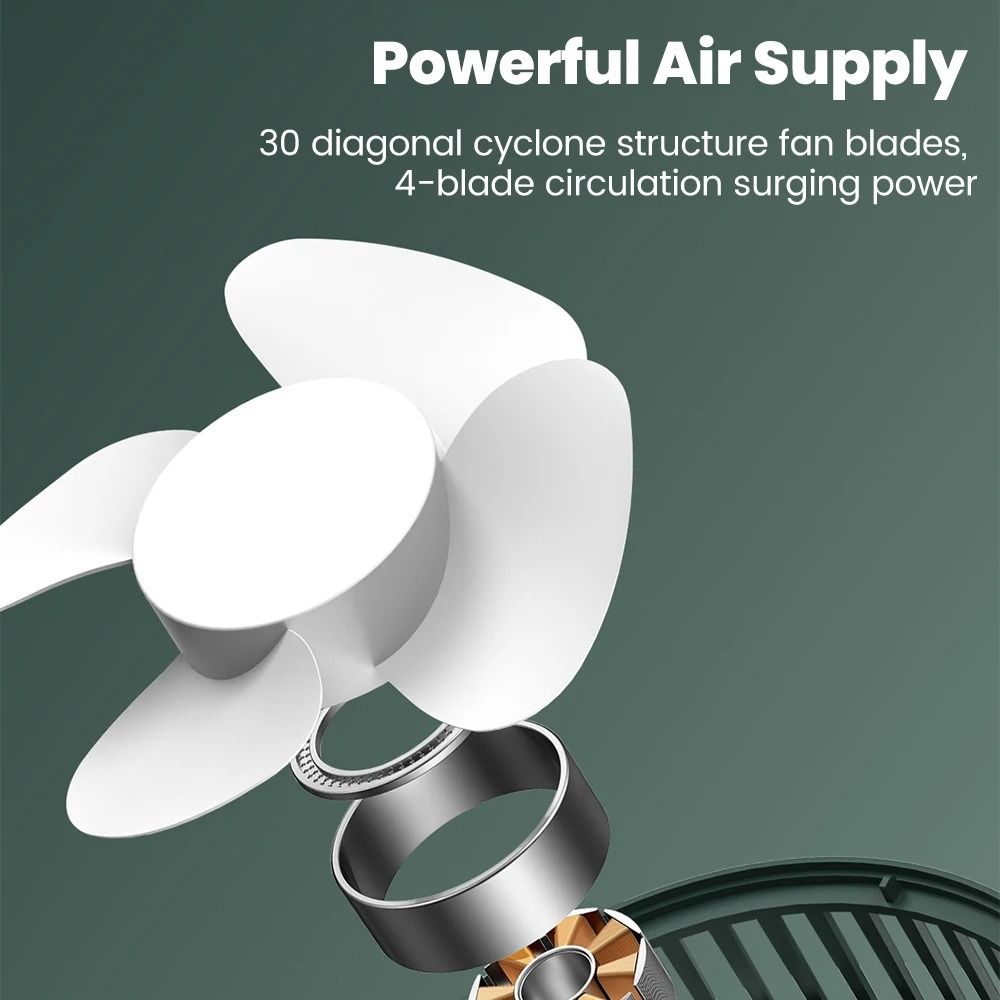Mini USB Rechargeable Table Fan Portable Desk Fan For Home Office And Dorm Use 4