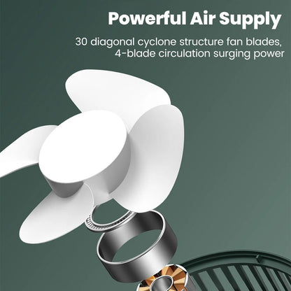 Mini USB Rechargeable Table Fan Portable Desk Fan For Home Office And Dorm Use 4