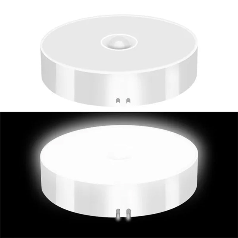 Motion Sensor LED Night Light, USB Rechargeable Night Lamp, Wireless Closet Light, Kitchen Cabinet, Wardrobe, Staircase