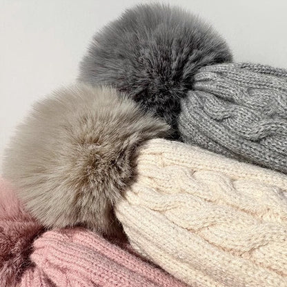 Plush Thickened Cap, Women Warm Beanie Hat, Men's Winter Ski Hat, Ear Protection, Warm Knit Hat, Women's Winter Headwear