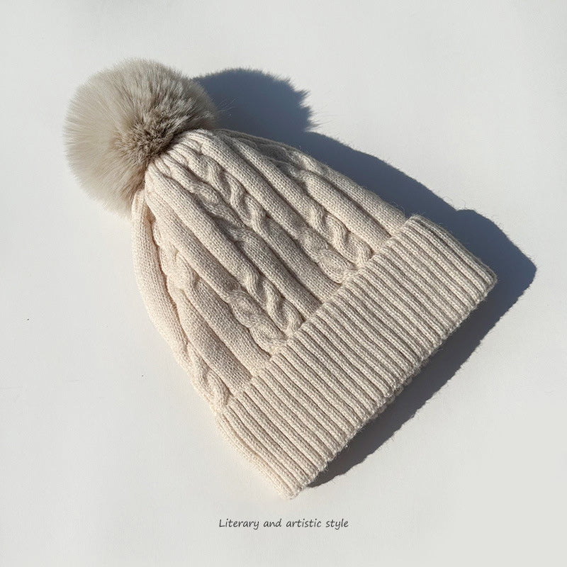 Plush Thickened Cap, Women Warm Beanie Hat, Men's Winter Ski Hat, Ear Protection, Warm Knit Hat, Women's Winter Headwear