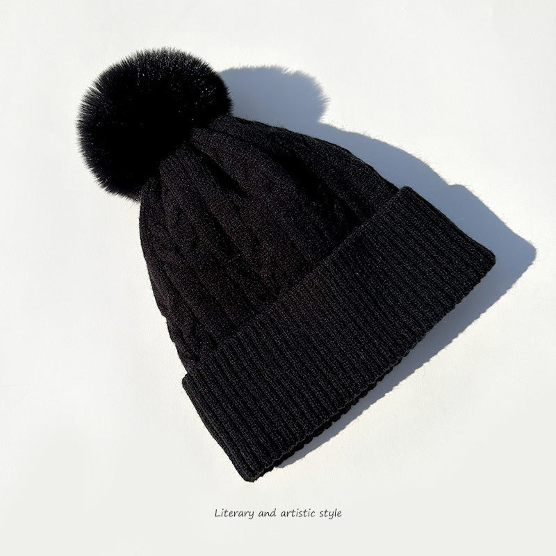 Plush Thickened Cap, Women Warm Beanie Hat, Men's Winter Ski Hat, Ear Protection, Warm Knit Hat, Women's Winter Headwear