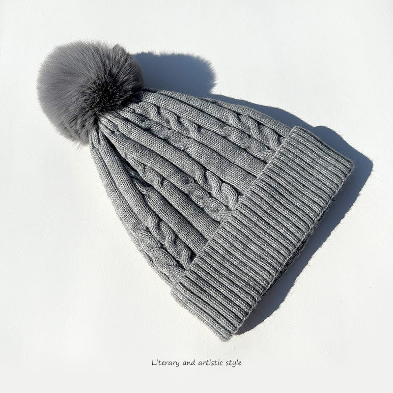 Plush Thickened Cap, Women Warm Beanie Hat, Men's Winter Ski Hat, Ear Protection, Warm Knit Hat, Women's Winter Headwear