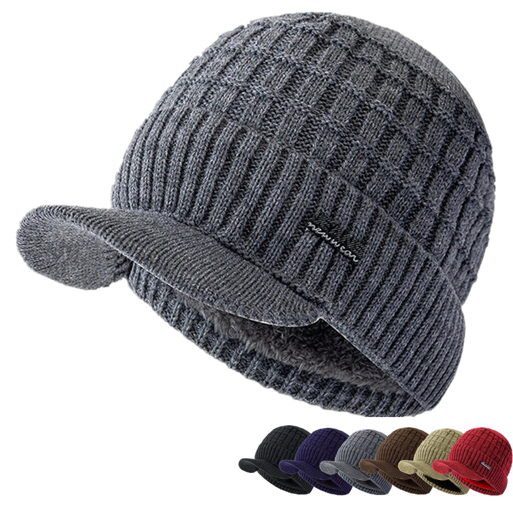 Stylish Soft Beanie Hat For Men Women, New Style Unisex Winter Hat, Outdoor Knitted Hat, Plush Fleece Lined Warm Winter